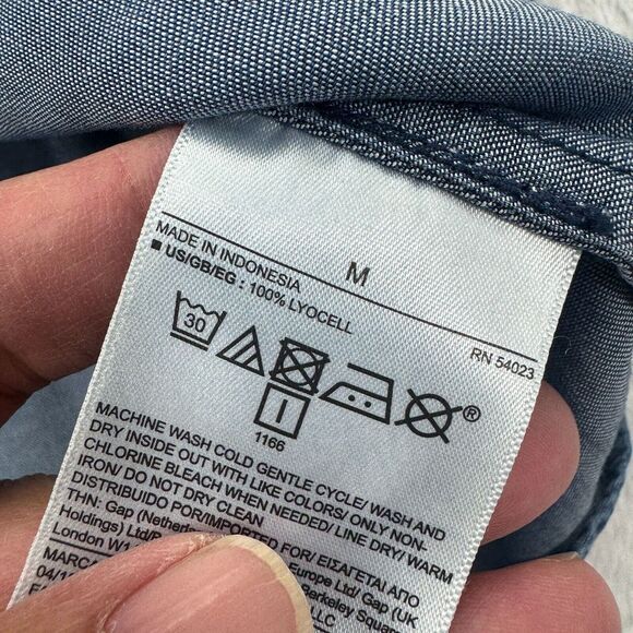 Gap Tank Top Womens Medium Blue Lyocell Naturally Soft Sleeveless Round Neck - Picture 9 of 11